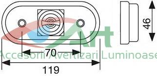 Lampa laterala gabarit 1 LED 24V tip aspock [9]