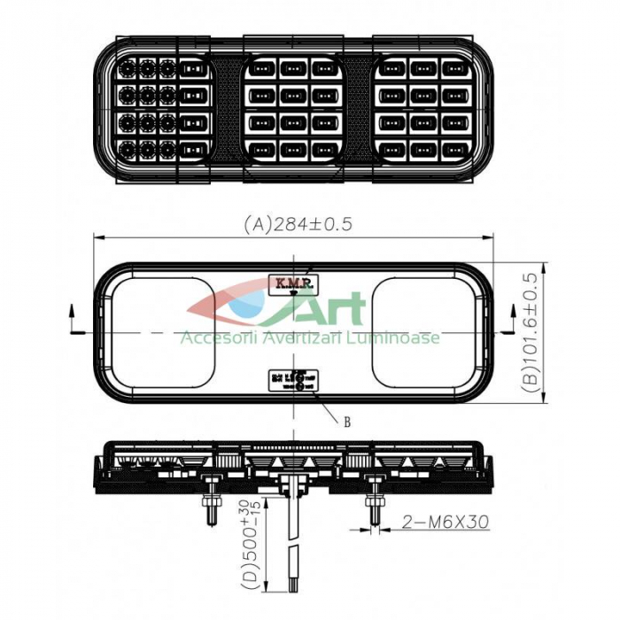 Lampa LED 12v/24v Vaelart1833 (28x10) [12]