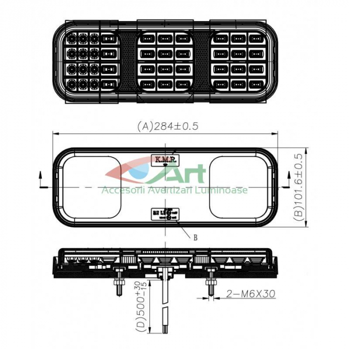Lampa LED 12v/24v Vaelart1833 (28x10) [15]