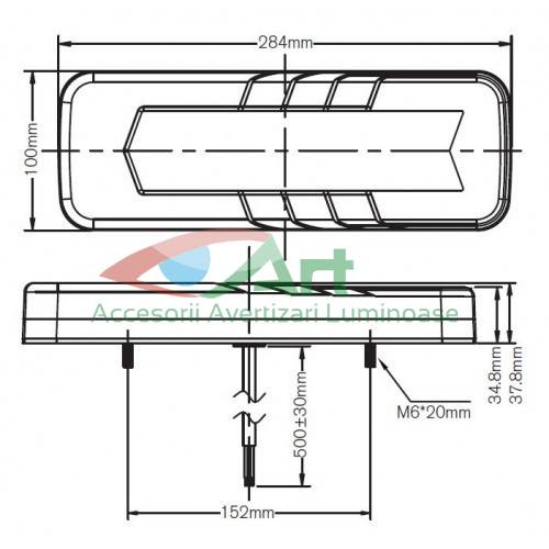 Lampa LED dinamica V1913 (semnalizare gen AUDI) (28x10) [2]
