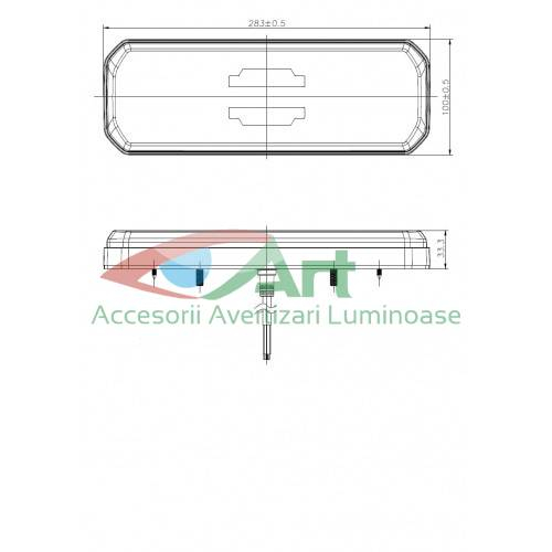 Lampa LED dinamica V1914 (semnalizare gen AUDI) (28x10) [8]