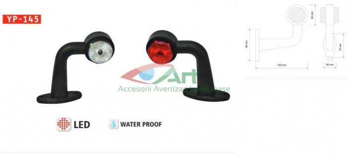 Lampa LED gabarit cu brat 90 grade YP-145 [9]