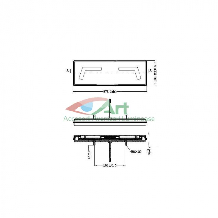 Lampa multifunctionala LED Vaelart Neon 1829 (37.5x13) [2]