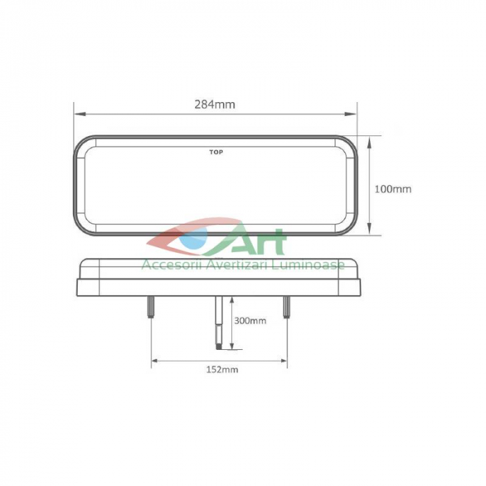 Lampa NEON V1871 semnal dinamic 6 functii dreapta (28.4x10) [5]