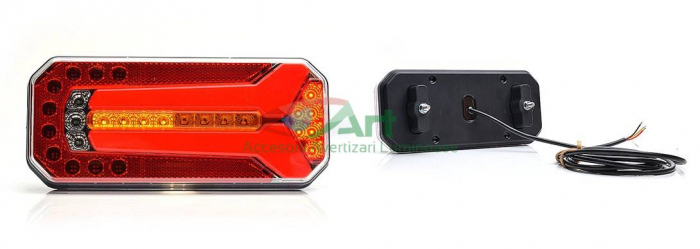Lampa NEON W150 DD semnalizare dinamica 4 functii cablaj (23.6X10.4) [4]