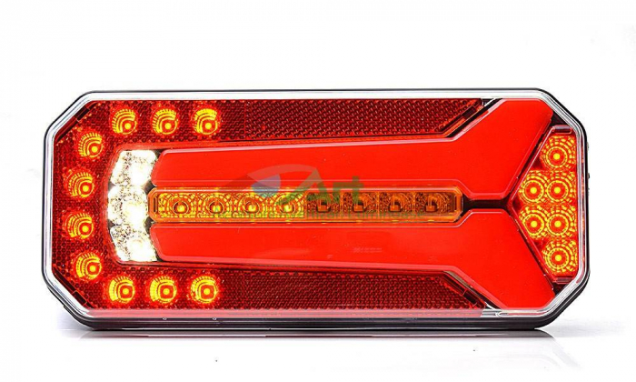 Lampa NEON W150 DD semnalizare dinamica 6 functii cablaj (23.6x10.4) [2]