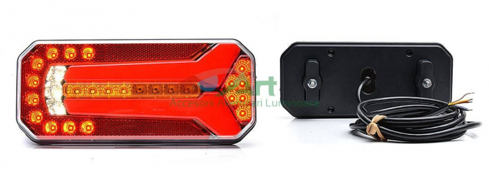 Lampa NEON W150 DD semnalizare dinamica 6 functii cablaj (23.6x10.4) [11]