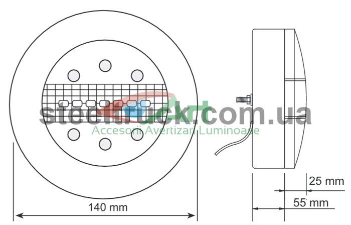 Lampa rotunda NEON 24V -YP158 [5]