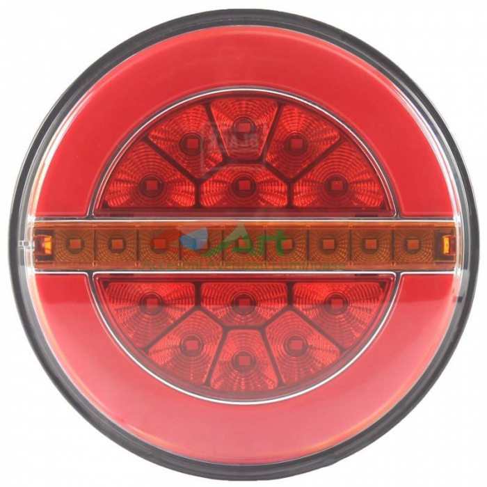 Lampa rotunda NEON 3 functii V1884 12V/24V FI14 semnal dinamic [9]