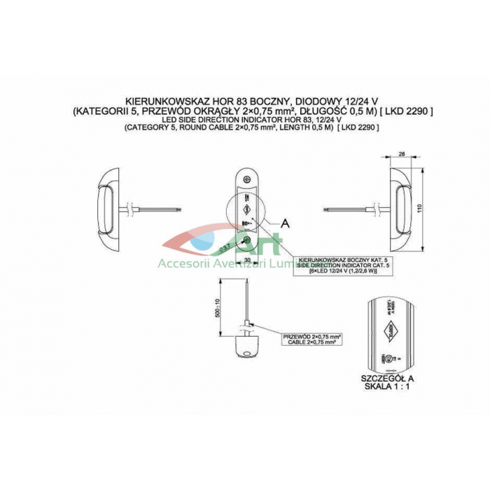 Lampa semnalizare universala LKD2290 Horpol [3]