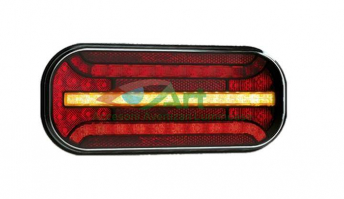 Lampa spate FT-230 PM LED stanga (21x9.5) lumina numar [14]
