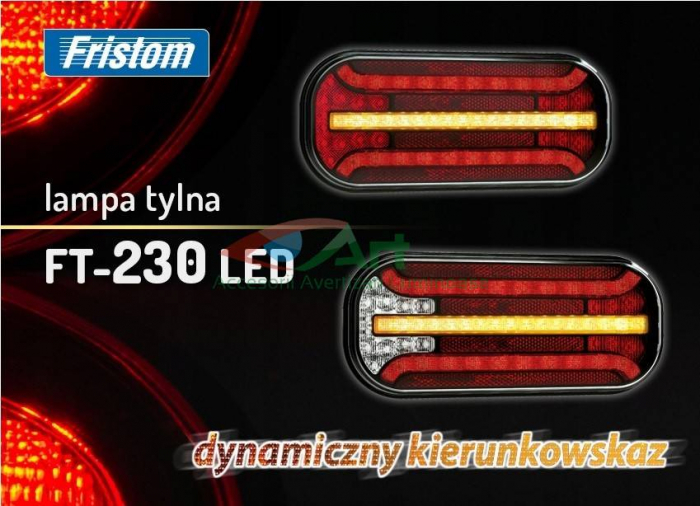 Lampa spate FT-230 PM LED stanga (21x9.5) lumina numar [15]