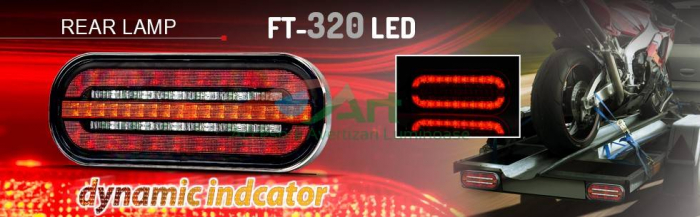 Lampa spate led FT-320 semnal dinamic (18.5x7.5) [2]