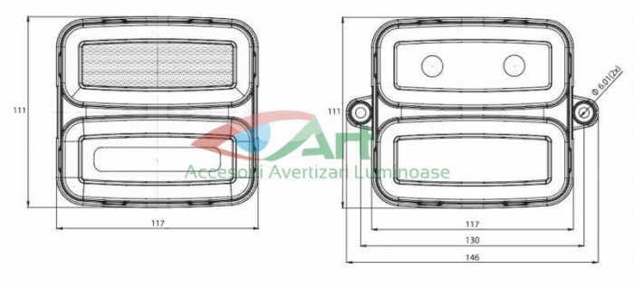 Lampa spate LED Lampdemia W226 1482/I Was. [15]