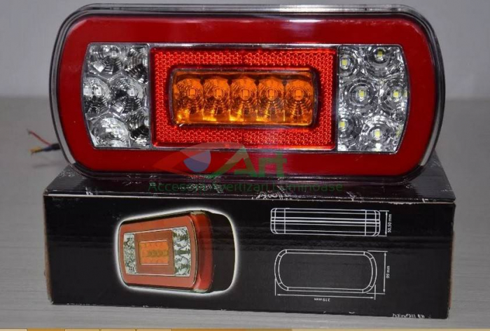 Lampa spate lumina NEON 12V 5 functii V201706 (22x10) [13]