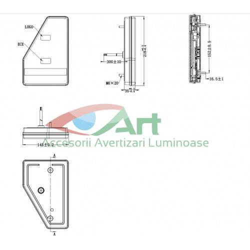 Lampa spate NEON(5functii) Dreapta L1908 [6]