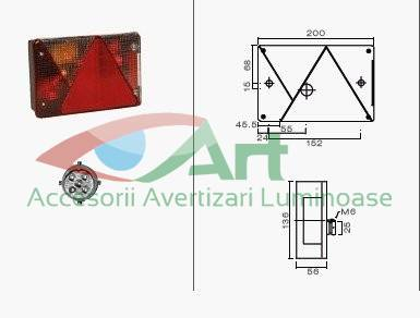 Lampă spate stânga Multipoint IV pentru remorci auto Aspöck [8]