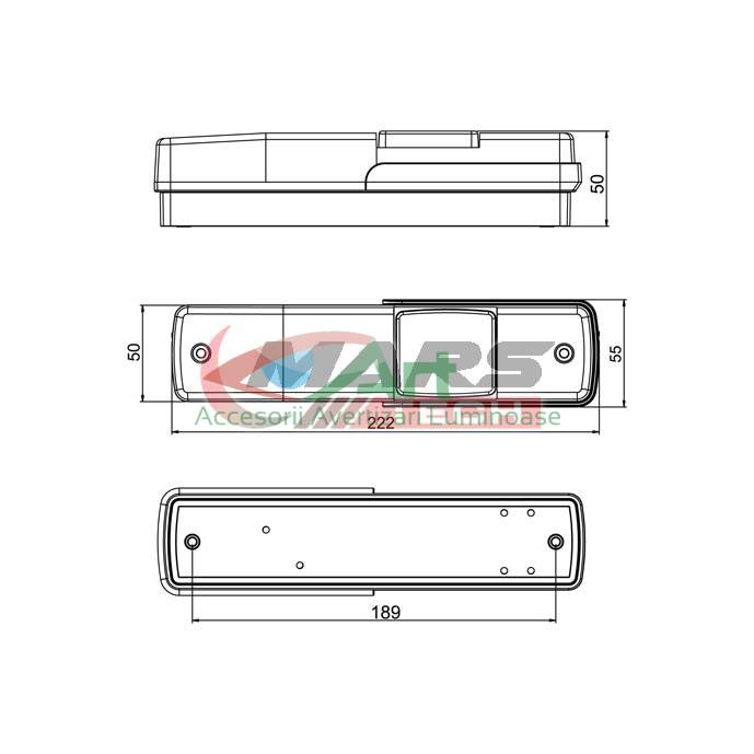Lampa spate universala M710702 (22x5) [8]