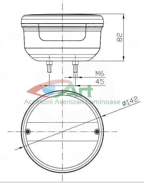 Lampa spate universala rotunda FT-099-Fristom [2]