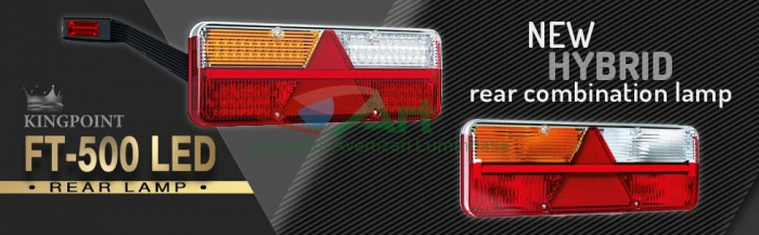 Lampa stop 6 functii dreapta Kingpoint FT-500-25 Hybrid (40x15.3) [8]
