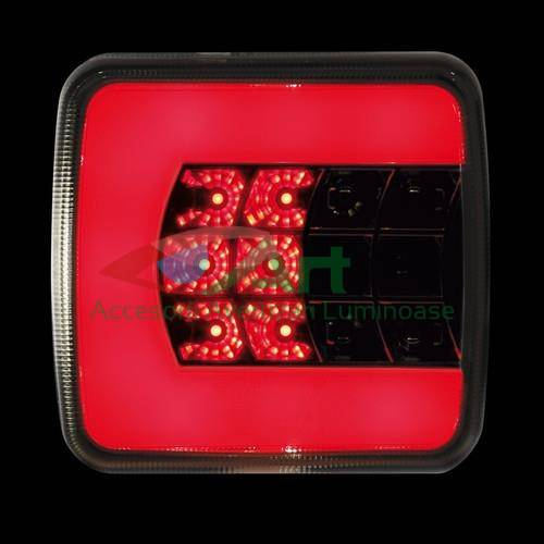 Lampa stop camion patrata LED SMD V1845 12V/24V (10.5x9.5) [10]