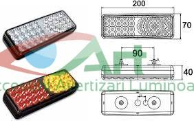 Lampa stop cu 3 functii cu LED FT-032-LED Fristom (20x7) [11]