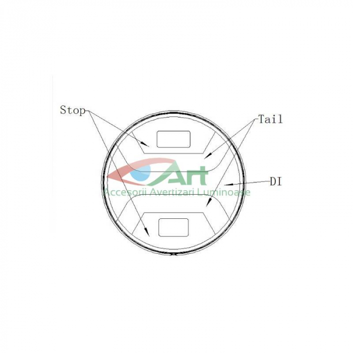 Lampa stop cu 3 functii hamburger LED tip neon- Vaelart1837 FI12.2 [12]
