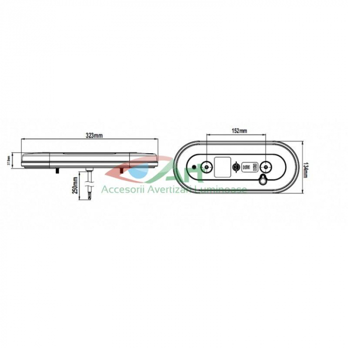 Lampa stop cu led SMD vaelart1824 12v/24v (32x13) [10]