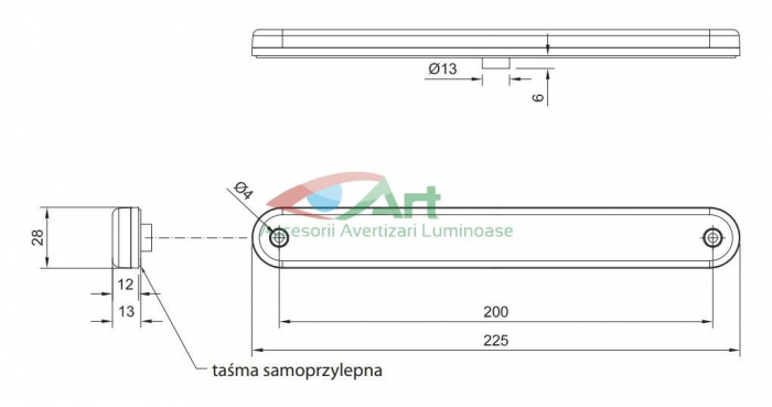 Lampa stop frana suplimentara FT-190 LED [4]