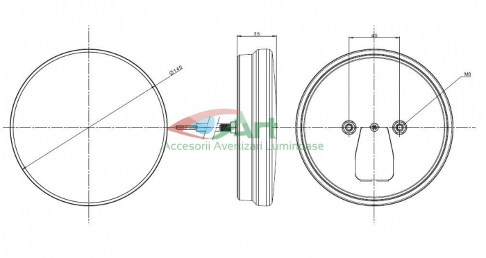 Lampa stop LED semnal dinamic FT-213 DI [13]