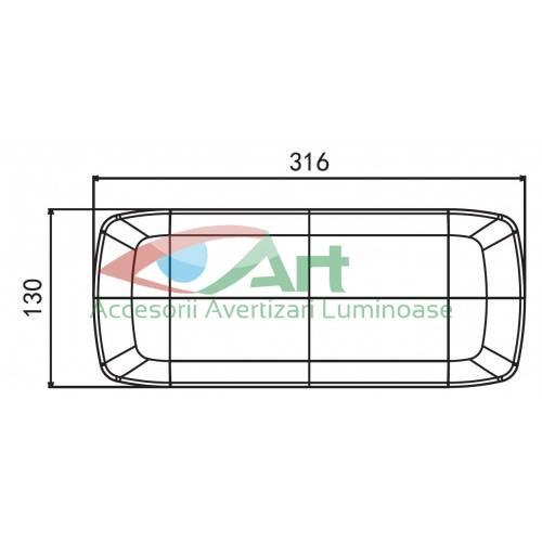Lampa stop LED si neon semnal dinamic V1919 dreapta (32x13) [8]