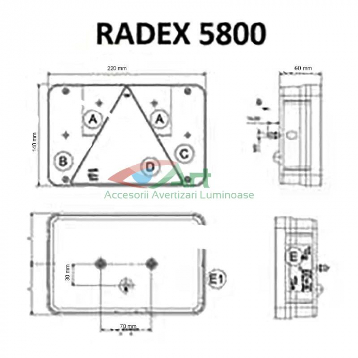 Lampa stop Radex 5800 stanga [2]