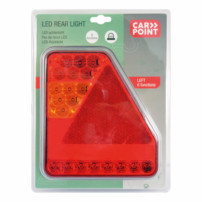 Lampa stop spate LED 6functii 185x210mm Carpoint - Stanga [9]