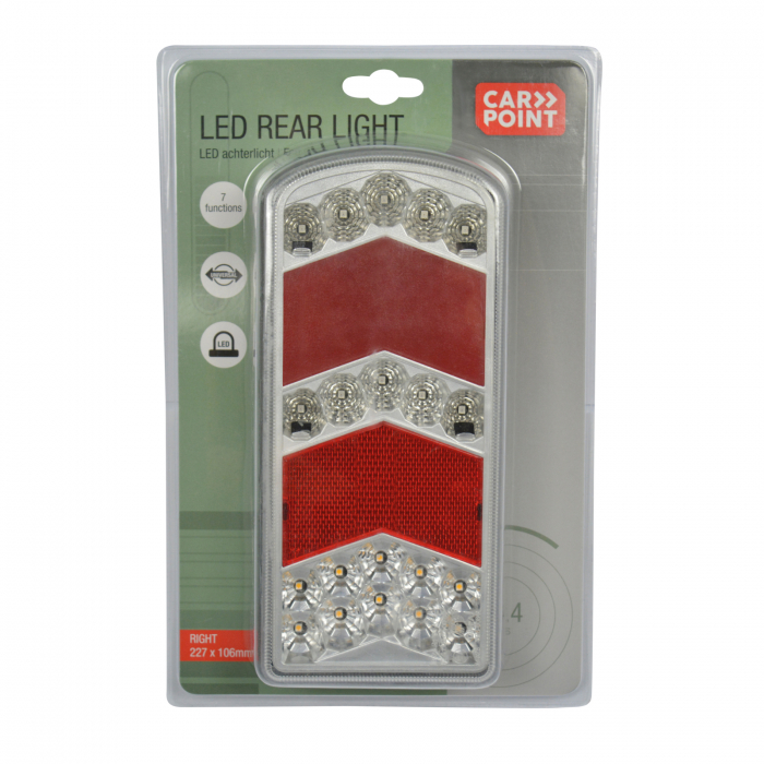 Lampa stop spate LED 7functii 227x106mm Carpoint - Dreapta [6]