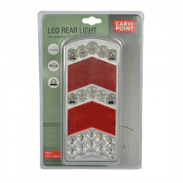 Lampa stop spate LED 7functii 227x106mm Carpoint - Dreapta [2]