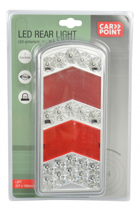 Lampa stop spate LED 7functii 227x106mm Carpoint - Stanga [2]