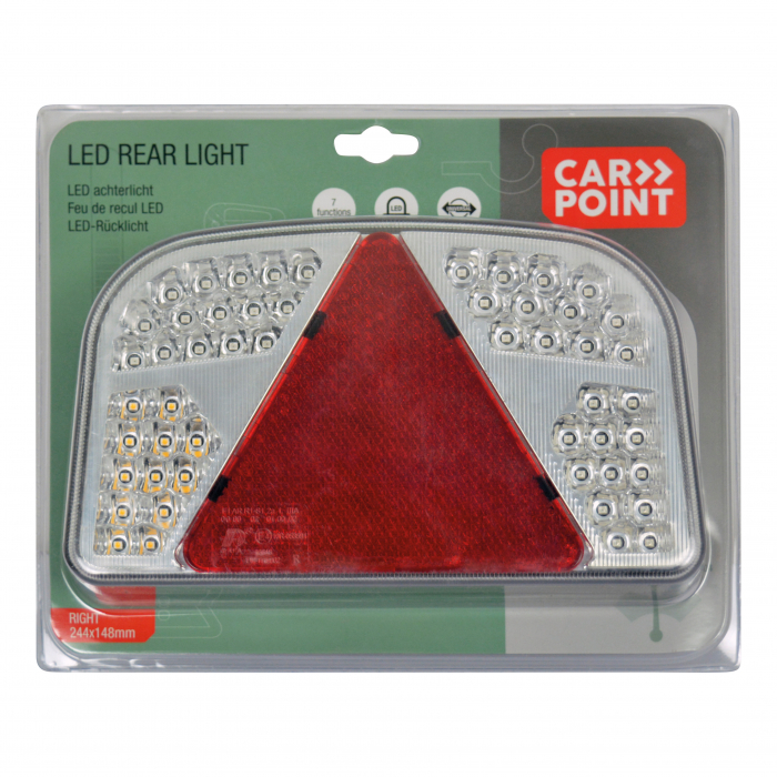 Lampa stop spate LED 7functii 244x148mm Carpoint - Dreapta [2]