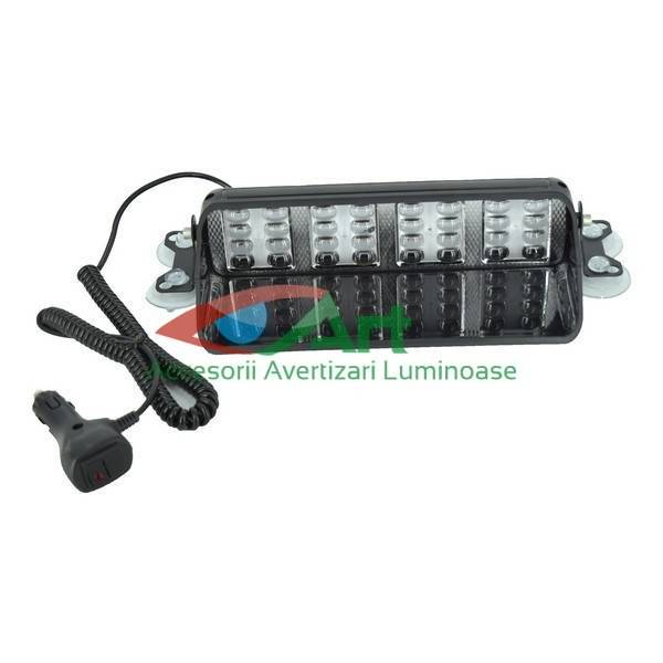 Lampa stroboscopica LED pentru parbriz 48W Galbena [1]