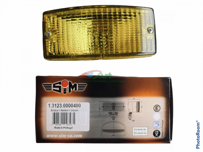Lampa TIP Talmu galbena DRL [3]