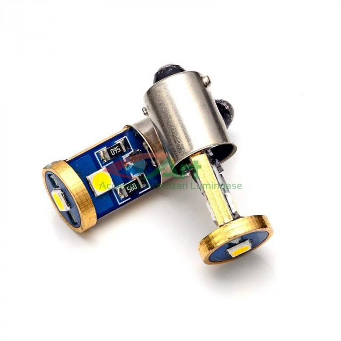 Led Auto Alb Canbus BAX9S 3 SMD 3030, 9-30V [5]