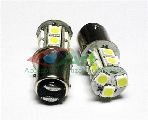 Led auto BAY15D 13 SMD cu dubla intensitate si pini simetrici decalati [3]