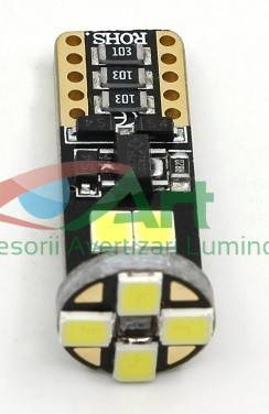 Led auto Canbus T10 cu 8 SMD 2835 12-24V [5]