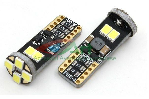 Led auto Canbus T10 cu 8 SMD 2835 12-24V [4]