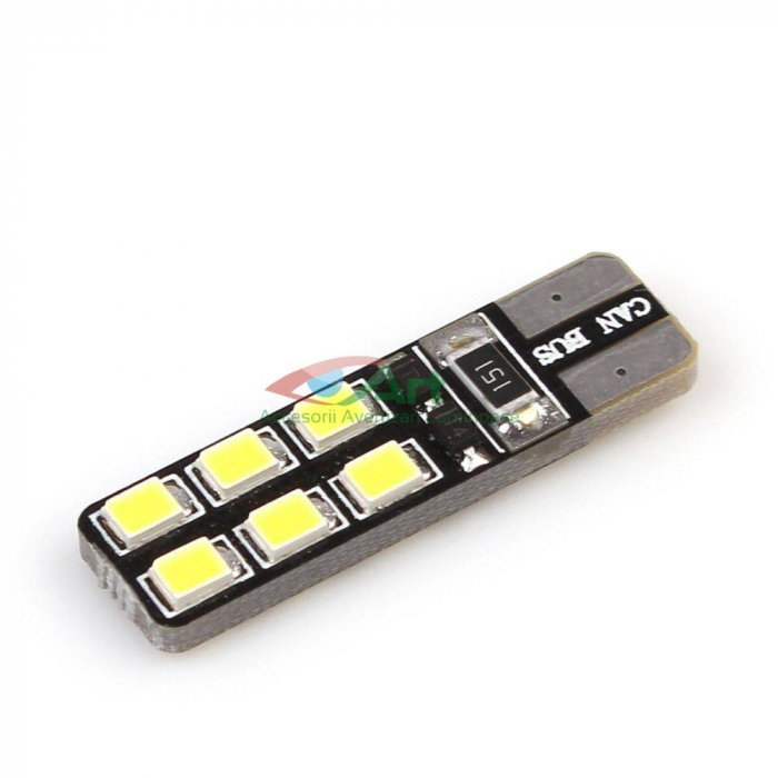 Led T10 (W5W) Canbus 12 SMD Super Bright [4]