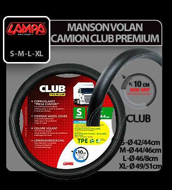 Manson volan camion Club premium - L - Ø 46/48cm - Negru [3]