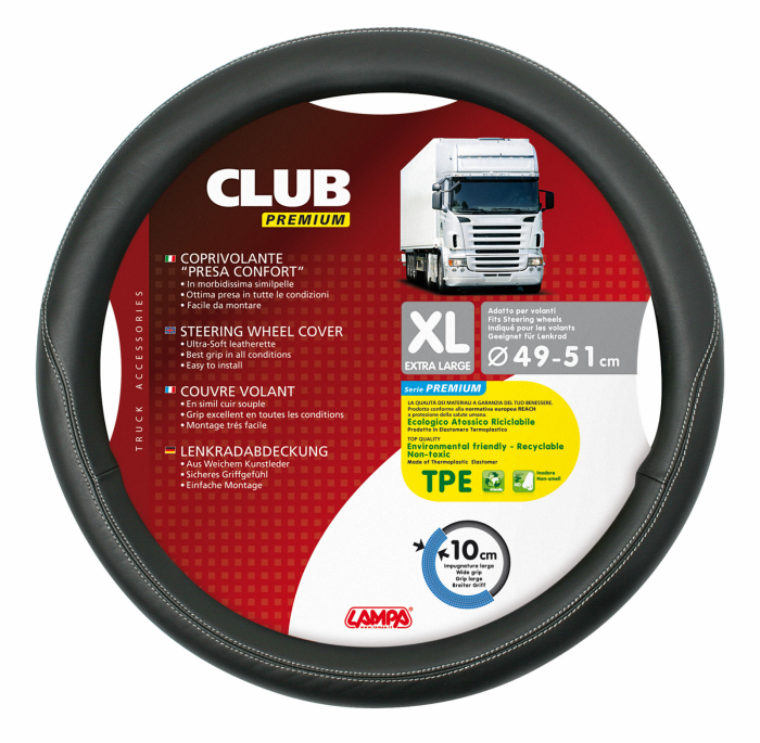 Manson volan camion Club premium - XL - Ø 49/51cm - Negru [7]