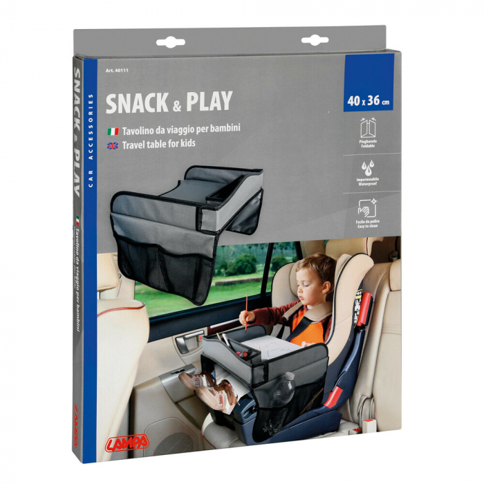 Masuta scaun auto copil pentru calatorie Snack & Play Lampa - Gri [10]