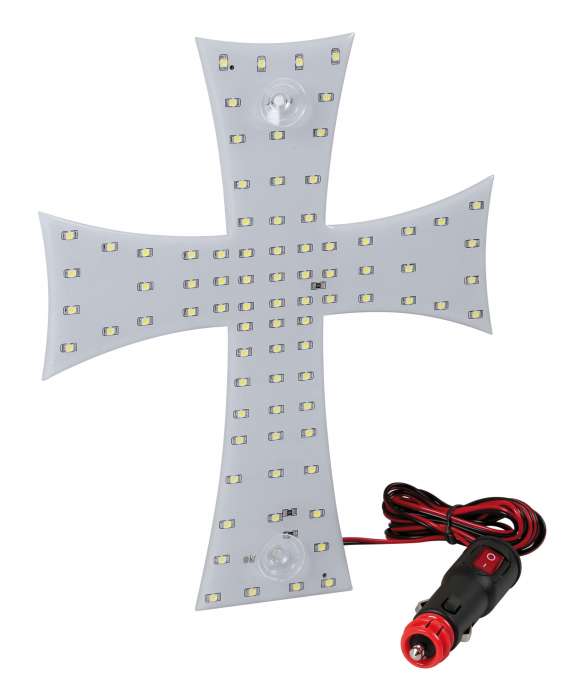 Ornament interior cu LED-uri New Series 24V - Cruce - Alb [5]