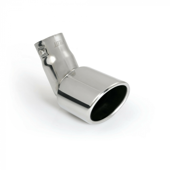 Ornament toba esapament curbat TS-21, din otel inoxidabil lustruit, racordare Ø30-45mm [6]