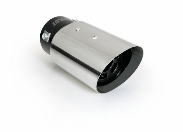 Ornament toba esapament TS-03, din otel inoxidabil lustruit, sunet sport, racordare Ø50-62mm [9]